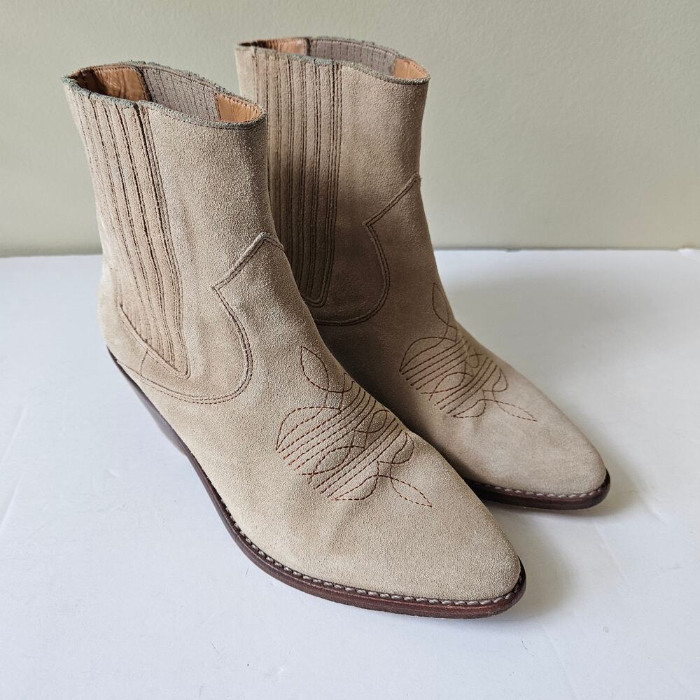 Zadig & Voltaire Women's Suede Western Booties, Size 36 (US 5) Tyler Ankle